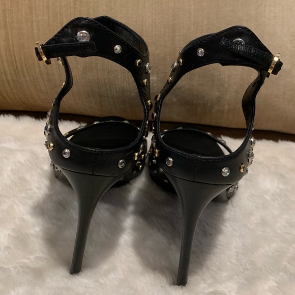 Tom Ford Black Crystal Studded Sandal - Picture 3 of 8